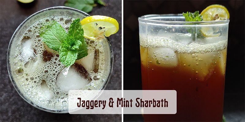 Mint Jaggery Juice