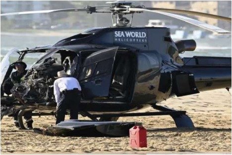 chopper crash in Australia
