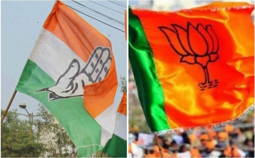 bjp- congress Flag