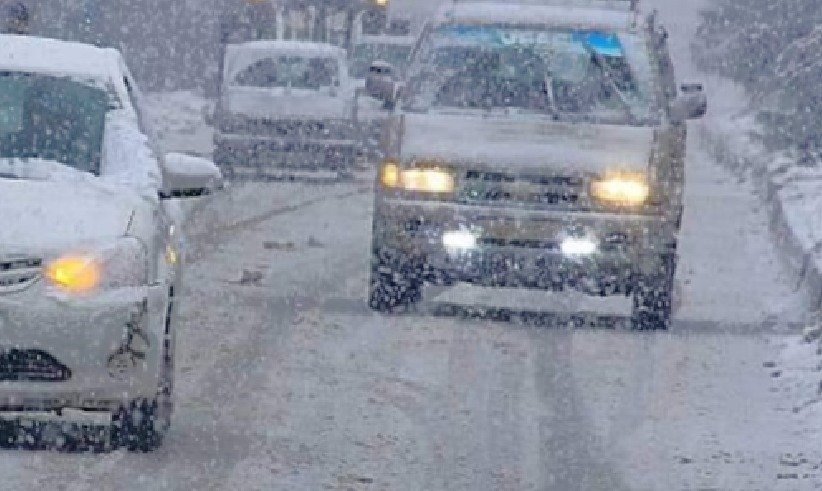 srinagar- JK- snow fall 1