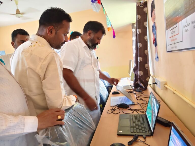 Govinda Babu Pujari - Bijuru School Computer Lab 2