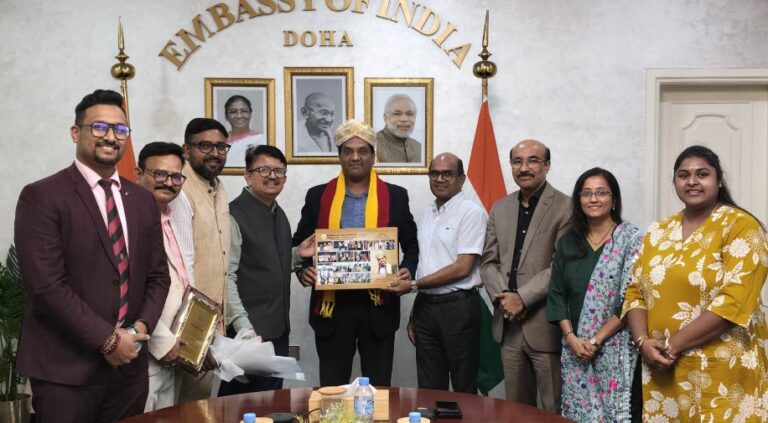 Karnataka-Sangha-Qatar-farewell-to-Indian-envoy-Sandeep-Kumar